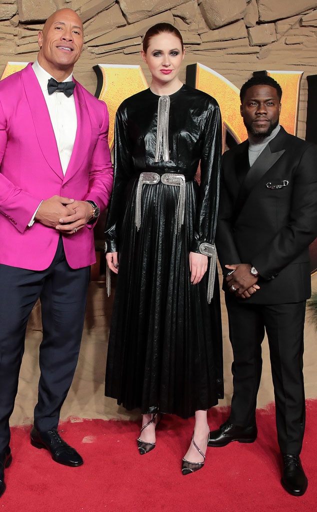 See Karen Gillan Troll Dwayne Johnson & Kevin Hart's Scottish Accents